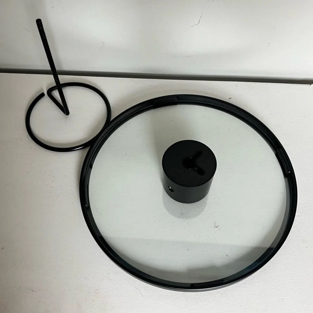 Round Infinity Frame Black 8” Floating design with removable stand by Umbria